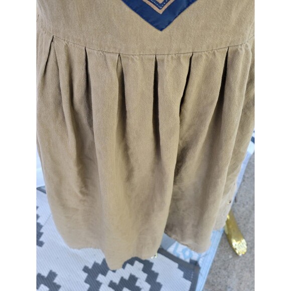 LL Bean Vtg. Midi Jumper Dress Side Buttons With Pockets - Picture 9 of 13